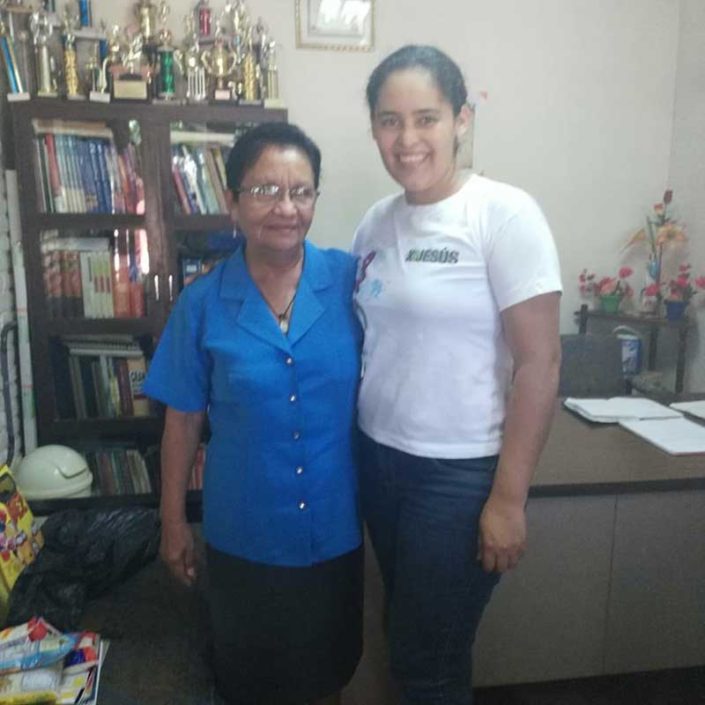 Ramona Perez Vega and Elioena Arauz , principle of Pablo V1 Secondary School and Artists for Soup’s Agricultural Technician Ramona Perez Vega and Elioena Arauz , principle of Pablo V1 Secondary School and Artists for Soup's Agricultural Technician